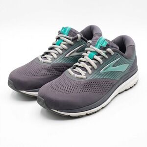Brooks Addiction 14 Womens Size 10 Medium B Gray Teal Running Shoes NWOB